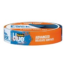 ScotchBlue Painter's Tape Advanced Delicate Surface 2080, 1 Inch by 60 Yards, 1 Roll