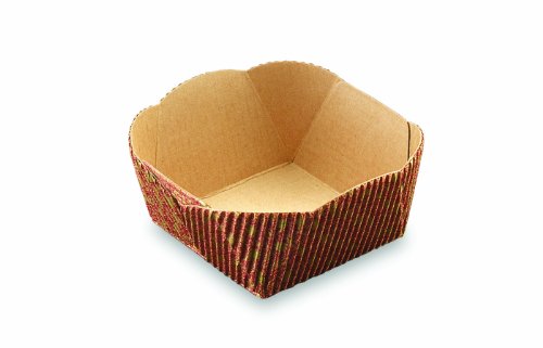 Welcome Home Brands T70082BX Square Loaf Baking Pans, Set of 12, Leaf