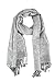 Paskmlna Border Pattern Double Layered Reversible Woven Pashmina Shawl Scarf Wrap Stole (003#26silver/grey)