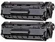 2 Pack Canon 104 (0263B001AA) Compatible 2000 Yield Black Toner Cartridge - Retail