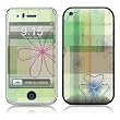 Plaid Flower Design Protector Skin Decal Sticker for Apple 3G iPhone / iPhone 3GS 3G S