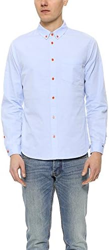 Marc by Marc Jacobs Men's Oxford Shirt, Light Blue Multi, Large