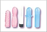 Pastel Pleasures 4 1/2 Inch Multi-Speed Massager With 4 Gel Sleeves