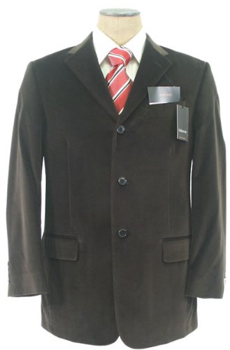 Claiborne Mens 3 Button Brown Velvet Sport Coat / Blazer / Jacket - Size 48R
