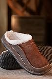 Men's Acorn Roam Sheepskin Mule Slipper Shoes, EARTH, Size 10