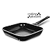 Cooking Pleasures Hard Annodized Square Nonstick Ceramic Grill Pan, 11-inch