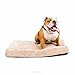 BRINDLE Waterproof Memory Foam Pet Bed - Removable and Washable Cover - 4 Inch Orthopedic Dog and Cat Bed - Fits Most Crates,Khaki
