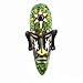 Lightahead® Artistic Tribal face mask decoration for the wall.Great gift (Green)