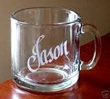 Personalized 12oz Glass Coffee Mug