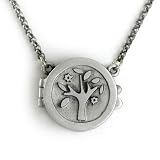 Tree of Life Pewter Locket Necklace
