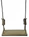Carolina Custom Swings, LLC Premium Southern Pine 24 Inch Wooden Tree Swing w/ 12 ft of Rope Kid Adult Outdoor Porch