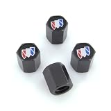 Buick Black Logo Black Tire Stem Valve Caps by Unknown