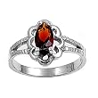 Sterling Silver Baby Ring - 2mm Band Width - 11mm Face Height - Sizes: 1,3,4,5 Garnet CZ Sterling Silver Baby Ring - 2mm Band Width - 11mm Face Height - Sizes: 1,3,4,5 Garnet CZ