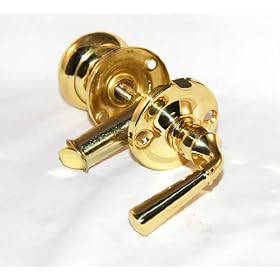 Polished Brass Mortise Screen Door lockset&nbsp;Newest Version