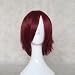 Dream2reality Cosplay_D.gray-man_Lavi Exorcist_bottom curl_40cm_dark red_Japanese kanekalon wigs
