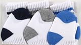 6-Pack Cushion and Crew Socks in Blue, 9-18