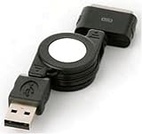 バッファローコクヨサプライ Arvel USB巻取ケーブル ATYPE: iPod専用コネクタ 0.8M 黒 CIPOD23BK