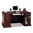 Harvest Cherry Finish Executive Desk By Bush Furniture