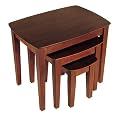 3-pc. Nesting Table with Curved Top