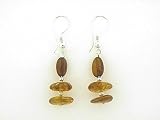 Sterling Silver Multi Amber Earrings