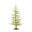 Whimsical Yellow Laser Artificial Christmas Tree 36"