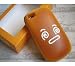 Bread Style PU Soft Case for iPhone 4 4G Funny Cartoon Eyes Cream
