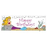 Mermaid Happy Birthday Banner