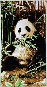 PANDA Bear HAUTMAN Pandas Bath or BEACH TOWEL New