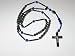 Blessed Hematite Rosary with some color Beads and cross (Black)