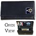 St. Louis Rams Genuine Leather Womens Female Clutch Pocketbook - NFL Football Fan Shop Sports Team Merchandise