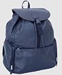 Black Leather Jumbo Backpack