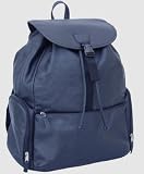Black Leather Jumbo Backpack