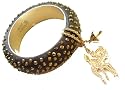 06 Holiday Disney Couture BamBi Mushroom Golden Brown Crystal Bangle * We Do NOT Ship To Australia And Japan *
