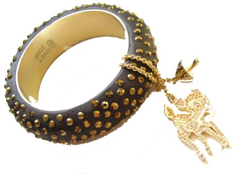Click here to buy 06 Holiday Disney Couture BamBi Mushroom Golden Brown Crystal Bangle.