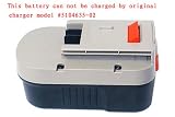 14.4v, 2200mAh, Ni-MH, REPLACEMENT Battery for BLACK & DECKER XTC143BK, R143F2(Radio), CP14K, CP14KB, KC2002F, KC2002FK, RD1440K, RD1441K , BLACK & DECKER BD, CD, HP, SX Series, Compatible Part Numbers: 499936-34, 499936-35, A14, A144EX, A14F, HPB14