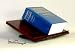 Swivel Book Stand, Large, Solid Hardwood with a Dark Cherry Finish