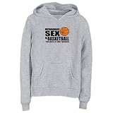 SWEATSHIRT WOMAN HEATHER GRAY  MICHIGANIAN SEX AND B-ASKETBALL  MICHIGAN
