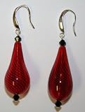 14x3MM Blown Glass Earrings