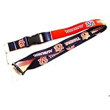 Auburn Tigers Reversible Clip Lanyard Keychain Id Ticket Holder