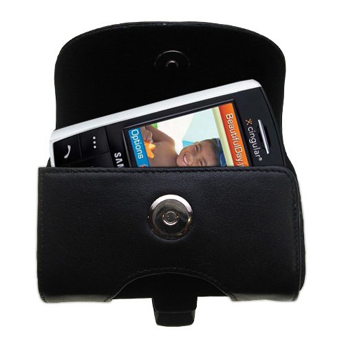 Samsung SGH-D807 Horizontal Leather Case with Belt Clip/Loop