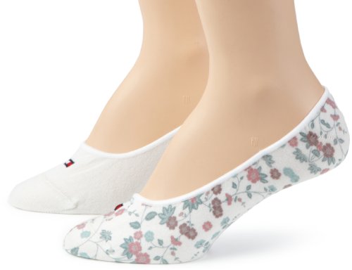 Tommy Hilfiger Damen F&uuml;&szlig;ling/ Zehensocke 2-er Pack, 323024001, Gr. 39-42, Wei&szlig; (405 cloud  Preisvergleich