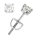 0.50 Carat Total Weight Diamond Stud Earrings. Available in 14Kt Yellow Or White Gold.