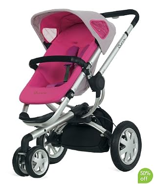 Quinny Buzz 3-wheeler Pushchair - Roller Pink