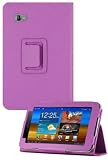 HHI Samsung Galaxy Tab 7.0 Plus P6200 UrbanFlip Series Viewing Stand Case - Lavender (Also Fits Galaxy Tab 2 7.0)(Package include a HandHelditems Sketch Stylus Pen)