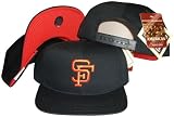 San Francisco Giants Black Snapback Adjustable Plastic Snap Back Hat / Cap