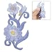 Flower Design Shirt Patch Embroidered Badge Sticker