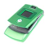 Thin Shell Transparent Green - Motorola Razr V3, V3c, V3i