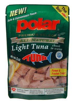 12 Pack Case of 3oz. All Natural C L Tuna Pouch by C & F Popcorn