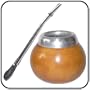 ARGENTINA MATE GOURD YERBA TEA WITH STRAW BOMBILLA 0035