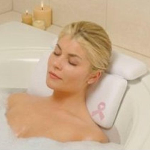 Luxury Comfort LARGE white vinyl & FOAM relaxing NECK spa BATH Pillow hot TUB